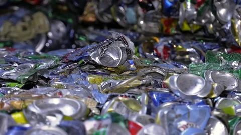 Solid waste sorting line. Equipment for recycling Video stock 103957017