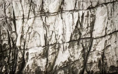 Solid white stone in cave Stock Photos