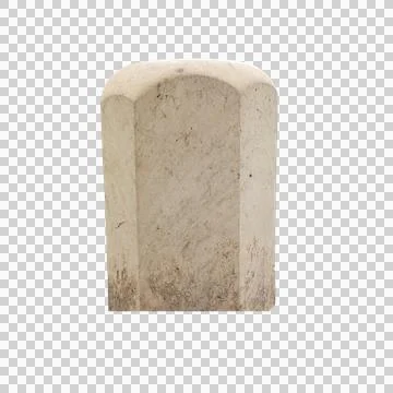 Solid white stone or concrete architectural bollard post isolated street Stock Photos