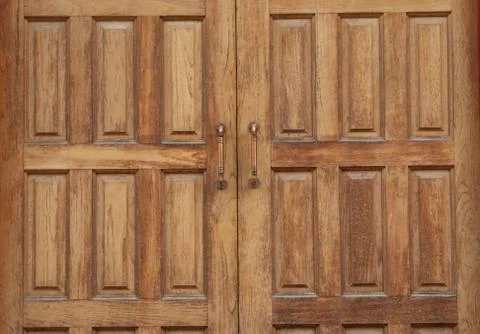 Solid wood pattern Used as a background. Stock Photos