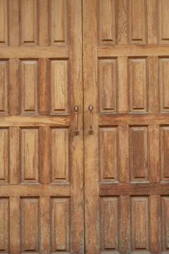 Solid wood pattern Used as a background. Stock Photos