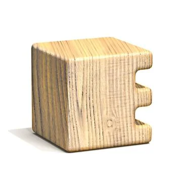 Solid wooden cube font Letter E 3D Solid wooden cube font Letter E 3D rend... 스톡 사진