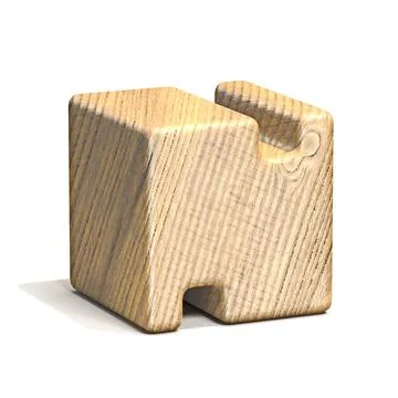Solid wooden cube font Letter N 3D Solid wooden cube font Letter N 3D rend... 写真素材