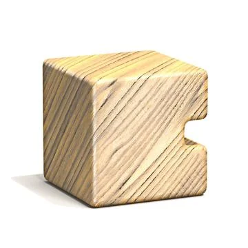 Solid wooden cube font Letter C 3D Solid wooden cube font Letter C 3D rend... 스톡 사진