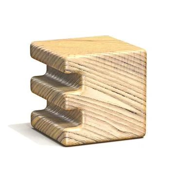 Solid wooden cube font Number 3 THREE 3D Solid wooden cube font Number 3 T... Foto stock