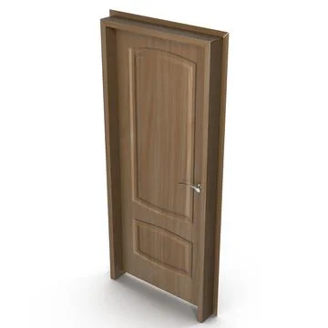 3d Model: Solid Wooden Door 3d Model #91530705 