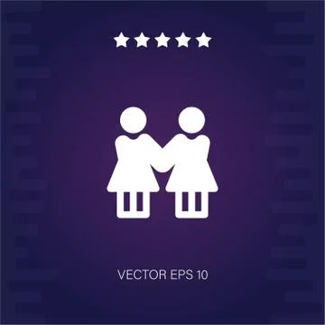Solidarity vector icon Stock Illustration