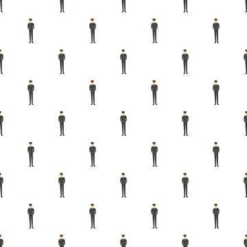 Solider uniform flat design pattern repeating background 스톡 일러스트