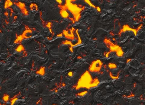 Solidified lava texture of eruption volcano Illustrazione stock