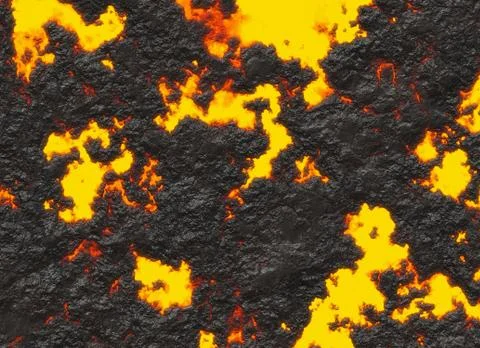 Solidified lava texture of eruption volcano Ilustração Stock