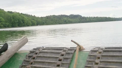 Solina Lake, view from the boat Stock Footage 237456076