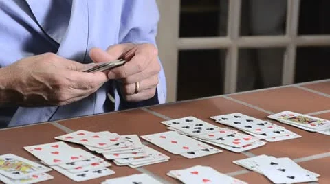 Solitaire and medication 2 Stock Footage 8954674