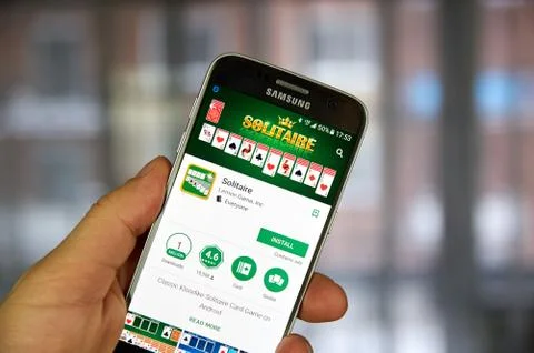 Solitaire card game Stock Photos