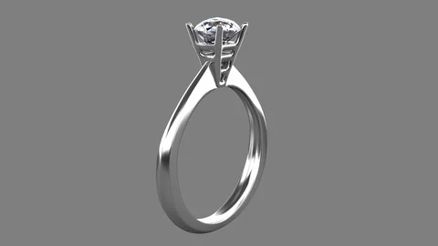 Solitaire Ring. Stock Footage 90947437