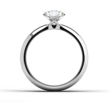 Solitaire ring Stock Illustration