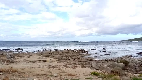 Solitary beach Stock Footage 297870704