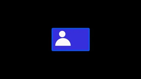 A solitary blue rectangle against dark background shines. Blue rectangle sh.. Stock Footage 337567608