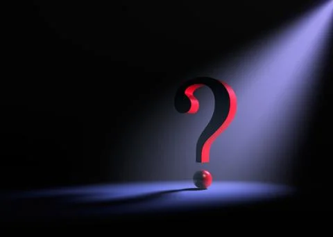 Solitary Question Stock Illustration