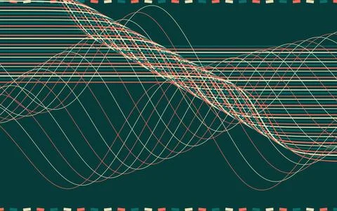 Soliton Wavefront Mathematical Abstract Background Stock Illustration