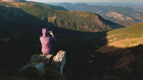 Solitude amidst the peaks Stock Footage 273587155