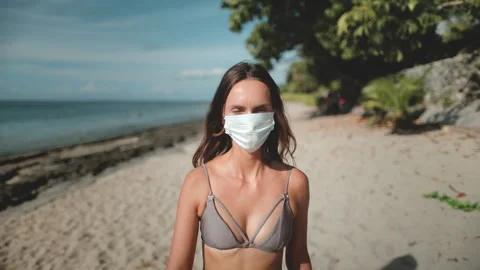 Solitude amidst the waves Stock Footage 270952558