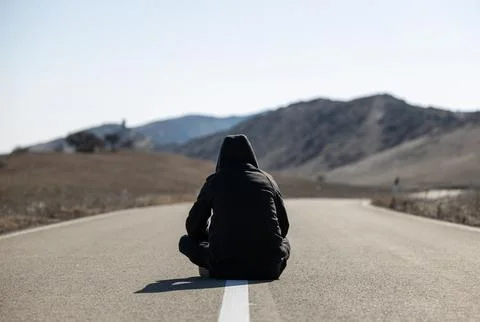Solitude on the Byway Stock Photos