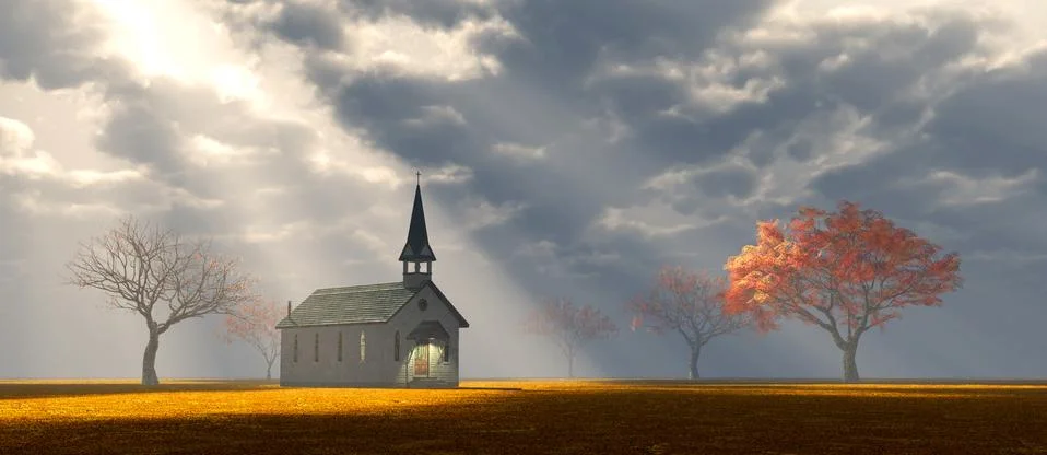 Solitude chapel Illustrazione stock