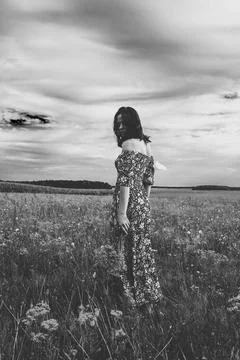 Solitude in Fields Stock Photos