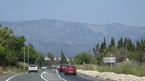 Soller Road Mallorca Stock Footage 89760429