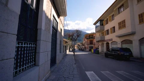 Soller, Spain - Mar 3, 2022 : Peaceful atmoshpere in Soller Vídeos de archivo 248489062