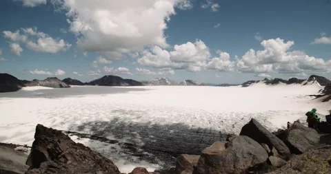 Sollipulli crater vulcano timelapse 2 Video stock 154894879