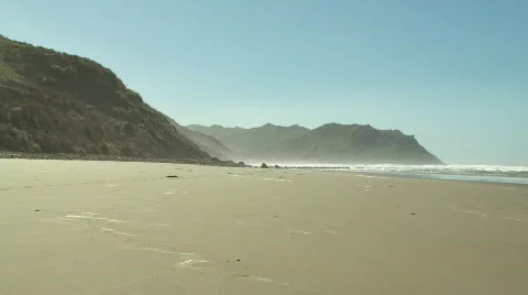 Solo beach walk Stock Footage 512309