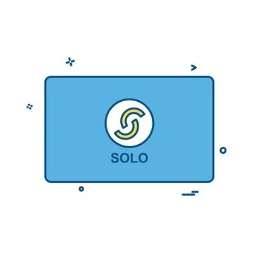 Solo card design vector Stock Illustration