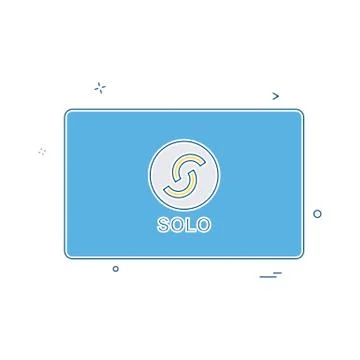 Solo card design vector Stock Illustration