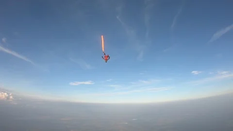 Solo freefly skydiving 스톡 동영상 158946278