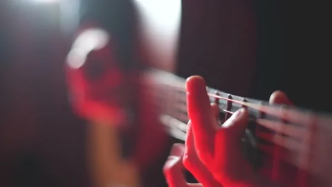 Solo Guitar  Stock Footage 186985163