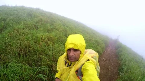 Solo hiker Stock Footage 92483754