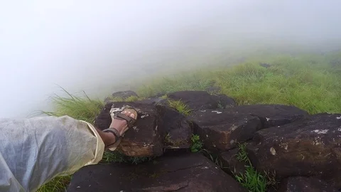 Solo hiking Stock Footage 92481952