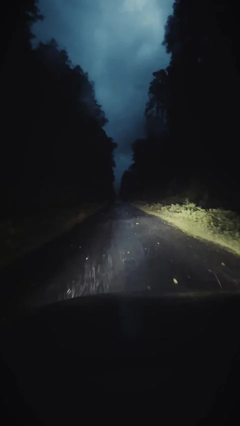Solo journey at night Stock Footage 311674543