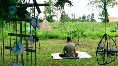 Solo Meditation Stock Footage 87768220