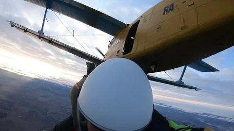 Solo skydiving Stock Footage 126108298