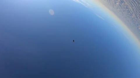 Solo skydiving Stockbeeldmateriaal 145748839