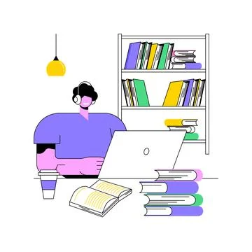 Solo study isolated cartoon vector illustrations. Illustrazione stock