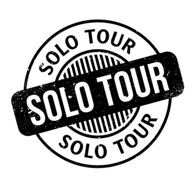 Solo Tour rubber stamp Stock Illustration