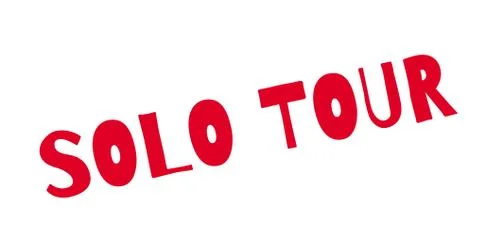 Solo Tour rubber stamp Stock Illustration