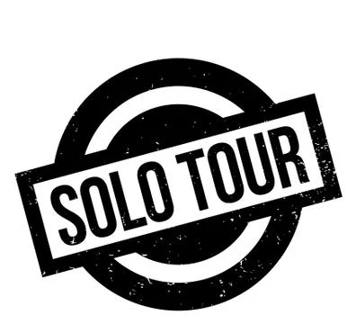 Solo Tour rubber stamp Stock Illustration