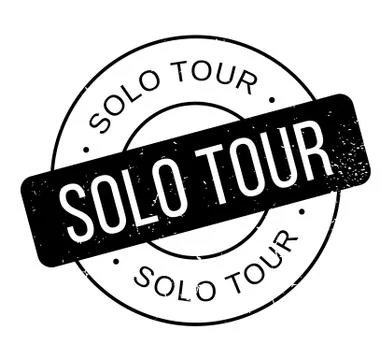 Solo Tour rubber stamp Stock Illustration