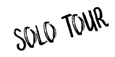 Solo Tour rubber stamp Stock Illustration