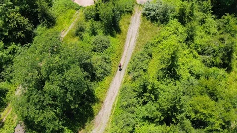 Solo walking onto abandoned freeway Stock Footage 115077544
