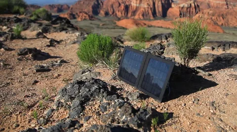 Soloar panel dolly shot Video stock 37120918